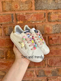 Gold Star Beads Laces Star Sneakers