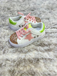 Pink STar Lime Heel Sneakers (Toddler Sizes)