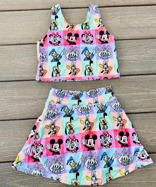 Block Mick and Friends Two Piece Yoga Set
