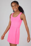 Girls Athletic Active Tennis Dress with Inner Shorts