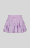 Girls Mesh Double Tier Ruffle Skort with Inner Short