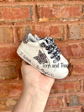 Load image into Gallery viewer, I Believe In Magic Multi Glitter Star Sneakers  RTS