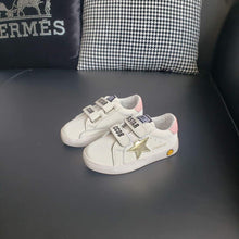 Load image into Gallery viewer, Gold Star Velcro Pink Heel #40 Star Sneakers