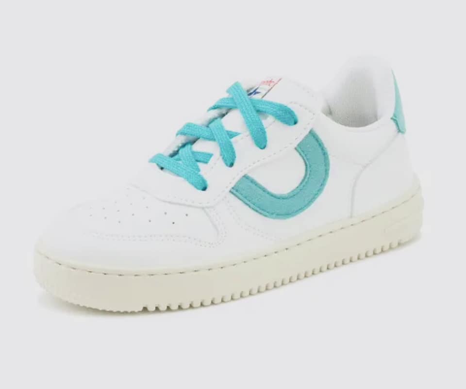 Cienta Sneakers Aqua and White