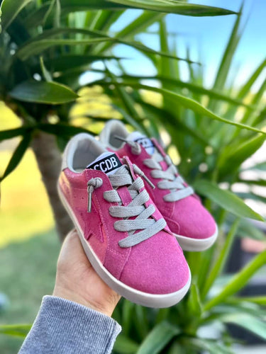 Triple Pink Suede Star Sneakers
