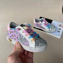 Load image into Gallery viewer, Purple Ice Cream Print Star Sneakers