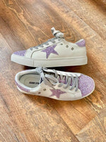 Lavender Glitter STar Sneakers