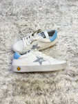 Silver Glitter Star Baby Blue Heel -