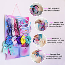 Load image into Gallery viewer, Hanging Butterfly Hair Accessories Holder Organizer