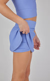 Girls Rib Crossover Top and Skort Matching Set