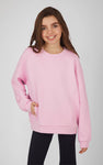 Girls Soft Scuba Zuri Crew Neck Everyday Sweatshirt