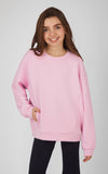 Girls Soft Scuba Zuri Crew Neck Everyday Sweatshirt