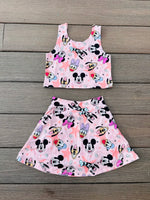 Peach Mick and Friends Two Piece Yoga Set