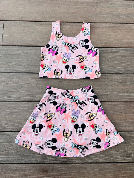 Peach Mick and Friends Two Piece Yoga Set