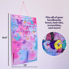 Load image into Gallery viewer, Hanging Butterfly Hair Accessories Holder Organizer