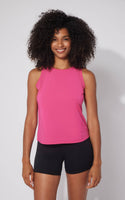 Women's Laser Cut Active Tank Top with Cutout Back