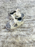 Silver Glitter STar White Lace (5t and 6 youth)