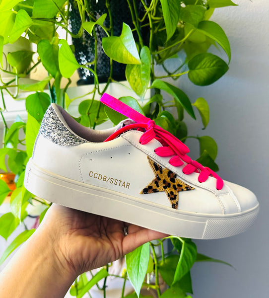 Cheetah Star Hot Pink Lace Women’s