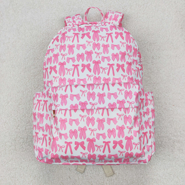 White with Pink Bows BackPack