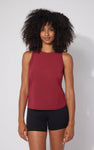 Women's Laser Cut Active Tank Top with Cutout Back