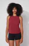 Women's Laser Cut Active Tank Top with Cutout Back