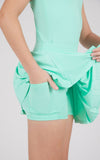 Girls Racerback Tank, Pleated Skort, and Scrunchie Bow Set