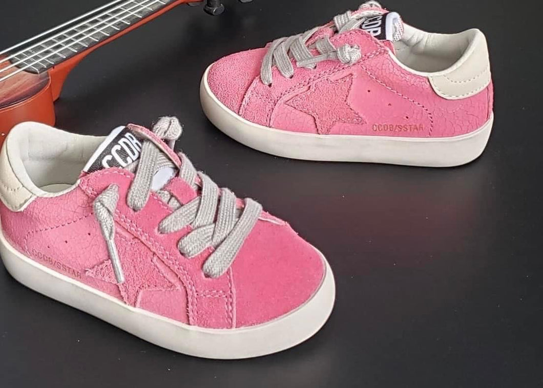 Suede Sneakers pink