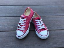 Load image into Gallery viewer, Red Glitter Sneakers