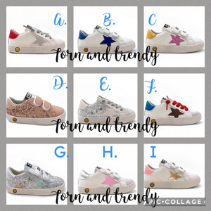 Velcro Star Sneaker Drop - multiples color options