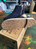 Navy Zipper Boots Unisex